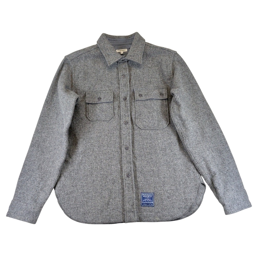Engineered Garments x Faribault Wool Military Blanket CPO Shirt Jacket Men Large